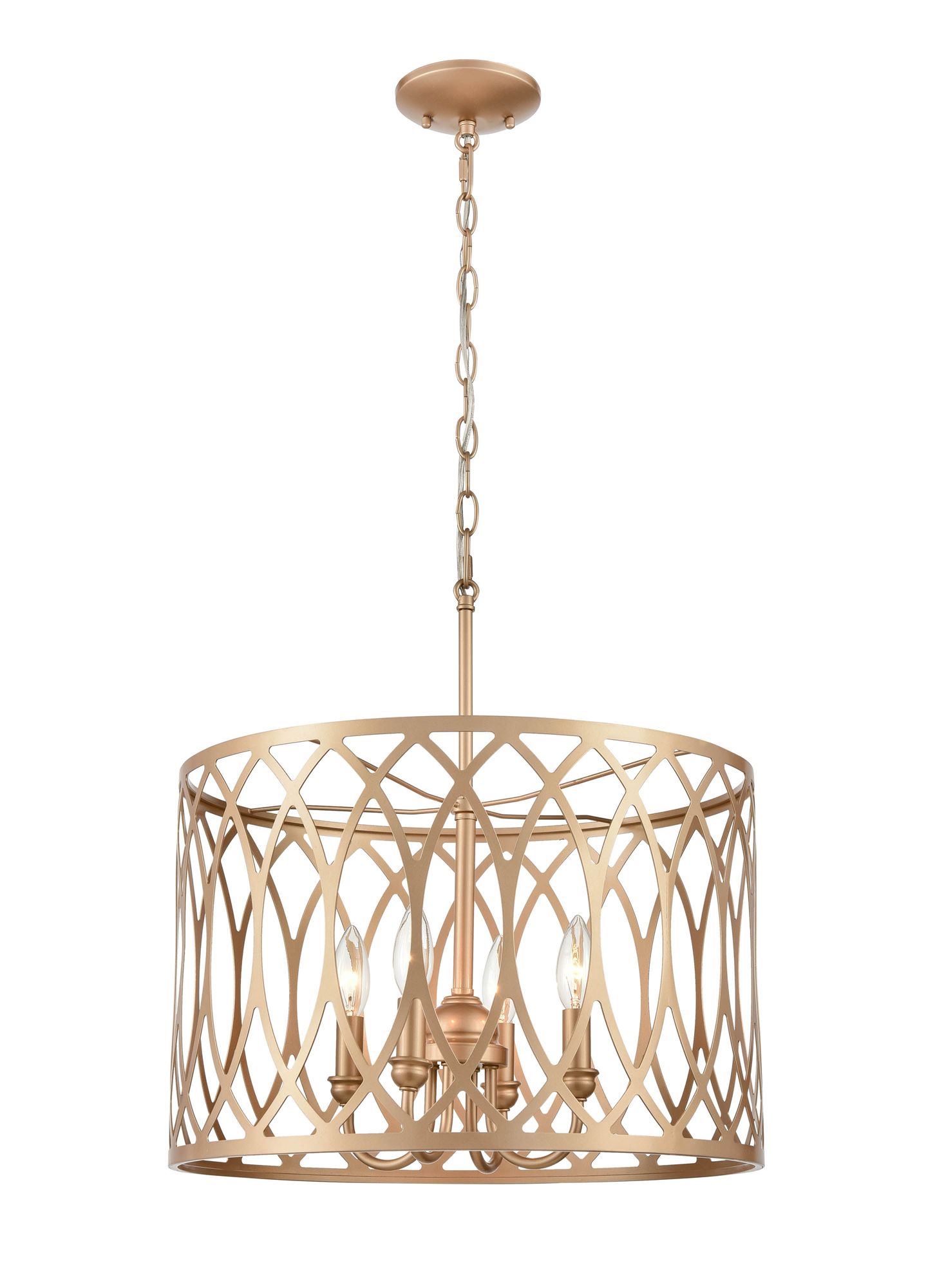 Image 4 Millennium Lighting Arelyn 4 Light Pendant in Painted Modern Gold more views