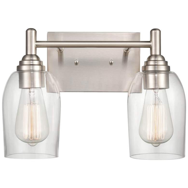 Image 1 Millennium Lighting Arlett 2 Light Vanity Fixture in Brushed Nickel