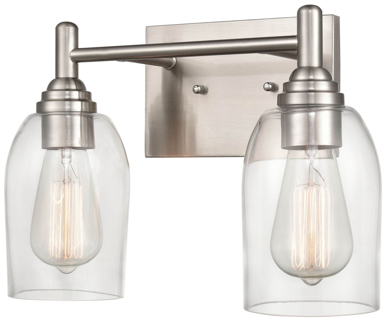 Image 2 Millennium Lighting Arlett 2 Light Vanity Fixture in Brushed Nickel more views