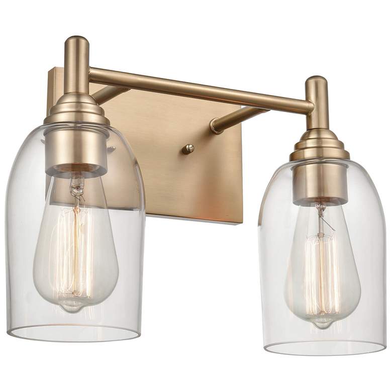 Image 1 Millennium Lighting Arlett 2 Light Vanity Fixture in Modern Gold