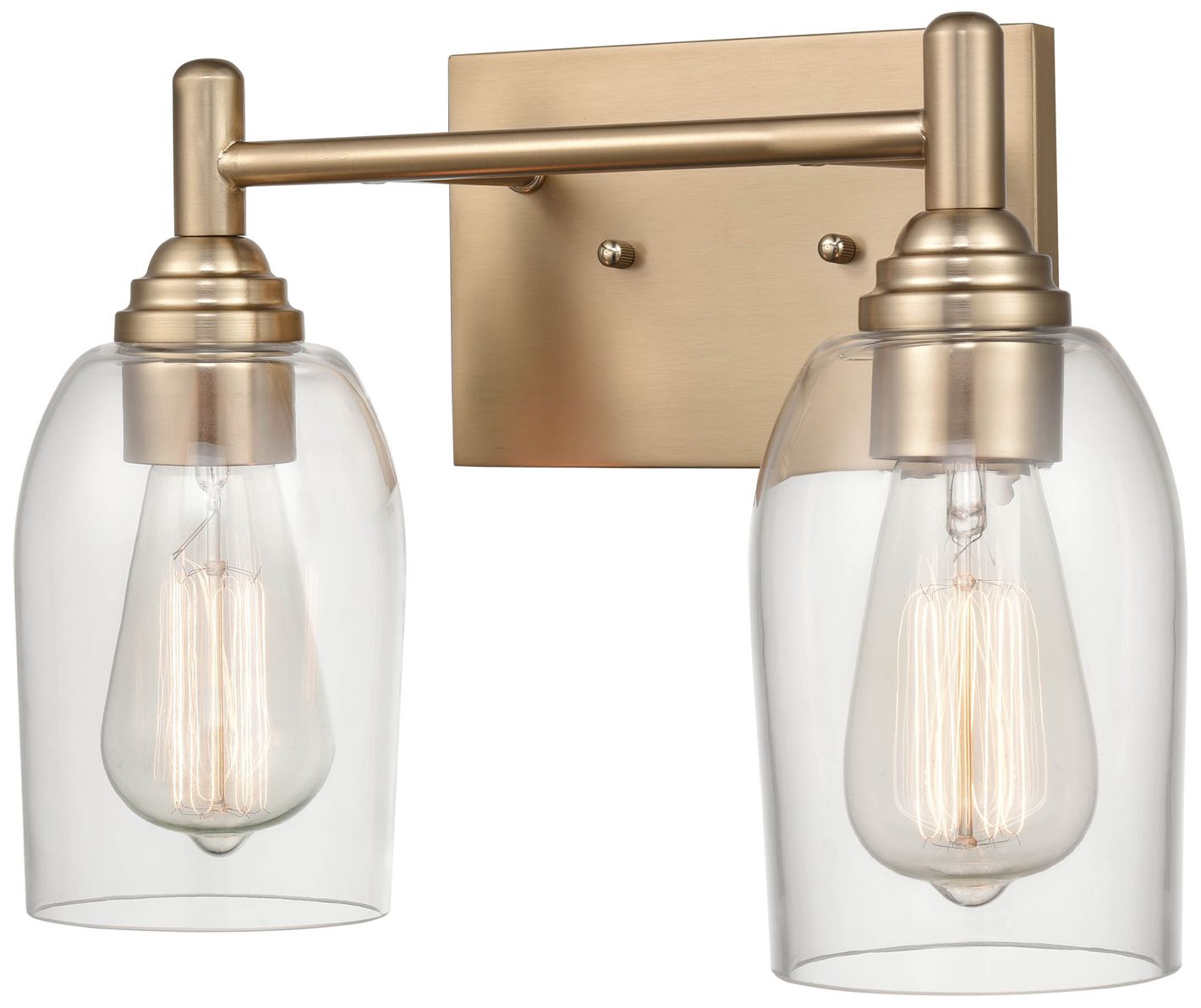 Image 3 Millennium Lighting Arlett 2 Light Vanity Fixture in Modern Gold more views