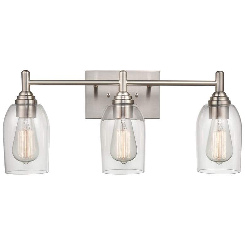 Image 1 Millennium Lighting Arlett 3 Light Vanity Fixture in Brushed Nickel