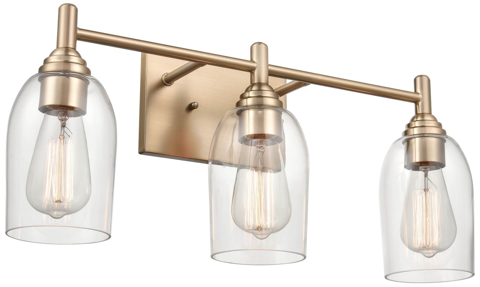 Image Millennium Lighting Arlett 3 Light Vanity Fixture in Modern Gold