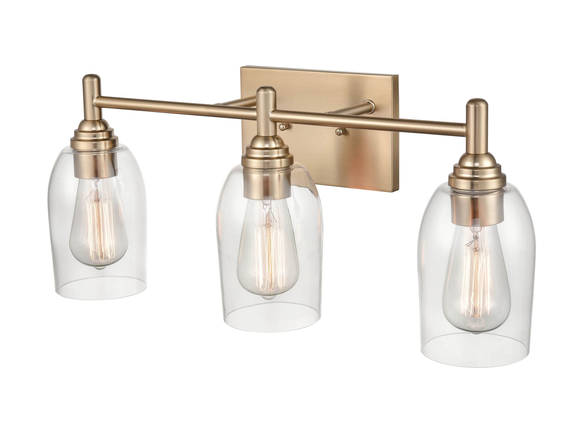 Image 2 Millennium Lighting Arlett 3 Light Vanity Fixture in Modern Gold more views