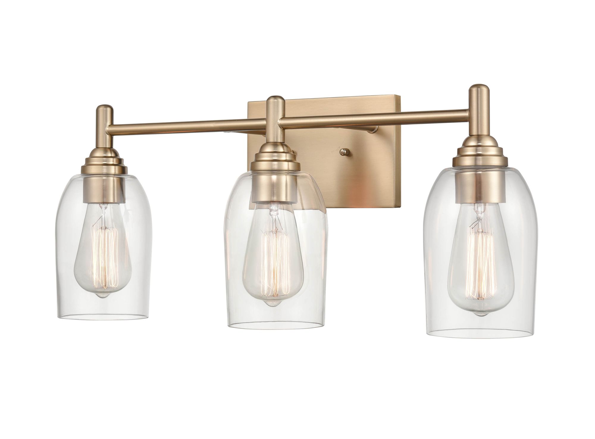 Image 3 Millennium Lighting Arlett 3 Light Vanity Fixture in Modern Gold more views