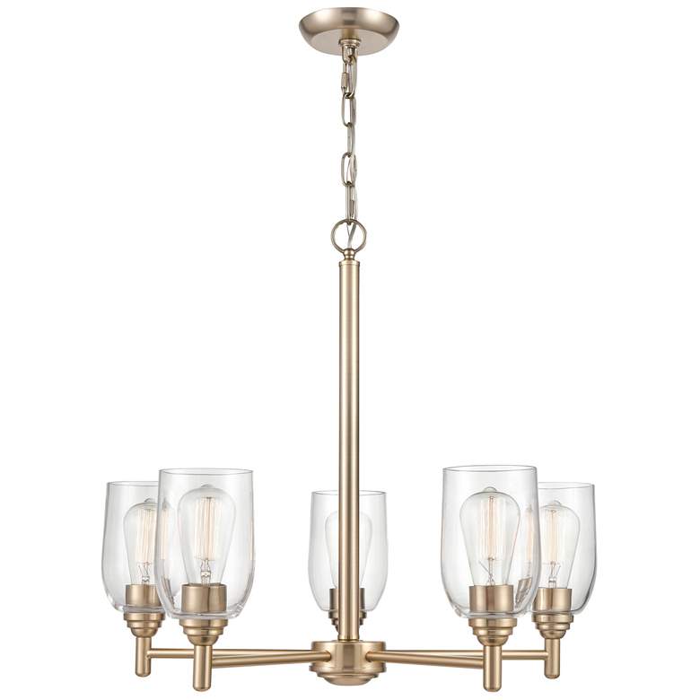 Image 1 Millennium Lighting Arlett 5 Light Chandelier Fixture in Modern Gold