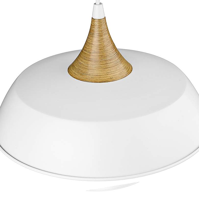 Image 3 Millennium Lighting Arlo 14.1" Wide Matte White Pendant more views