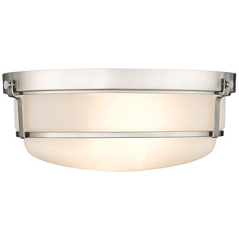 Image 1 Millennium Lighting Arlson 2 Light Flush Mount Fixture in Brushed Nickel