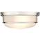 Millennium Lighting Arlson 2 Light Flush Mount Fixture in Brushed Nickel