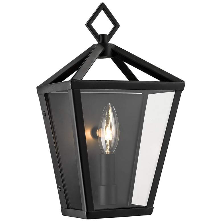 Image 1 Millennium Lighting Arnold 1-Light Outdoor Wall Sconce in Black