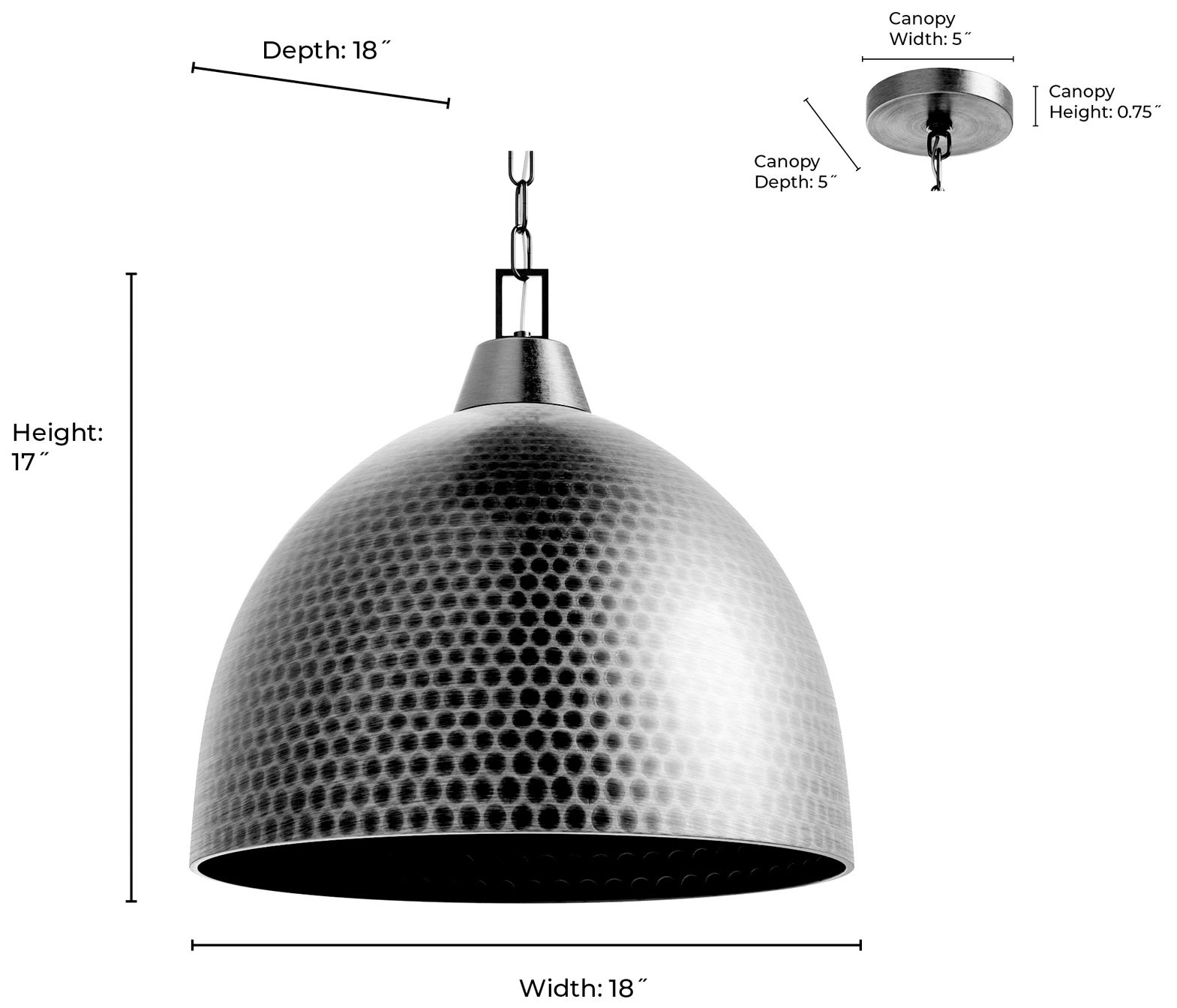 Image 4 Millennium Lighting Arrco 3-Light Pendant in Aged Brass more views