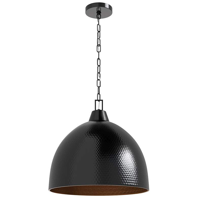 Image 1 Millennium Lighting Arrco 3-Light Pendant in Black Stainless Steel