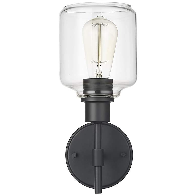 Image 1 Millennium Lighting Asheville 1 Light 13 inch Wall Sconce Black