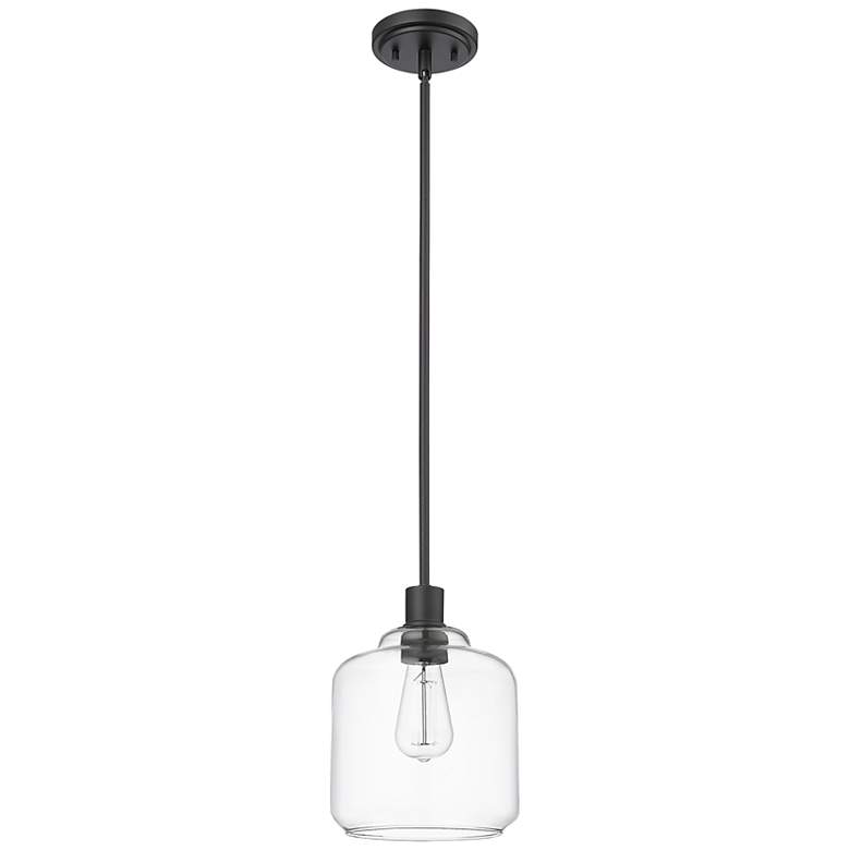 Image 2 Millennium Lighting Asheville 1 Light Mini-Pendant Fixture Black more views
