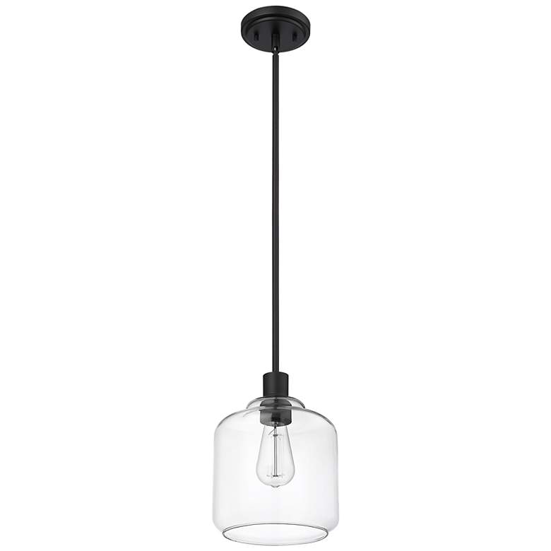 Image 3 Millennium Lighting Asheville 1 Light Mini-Pendant Fixture Black more views