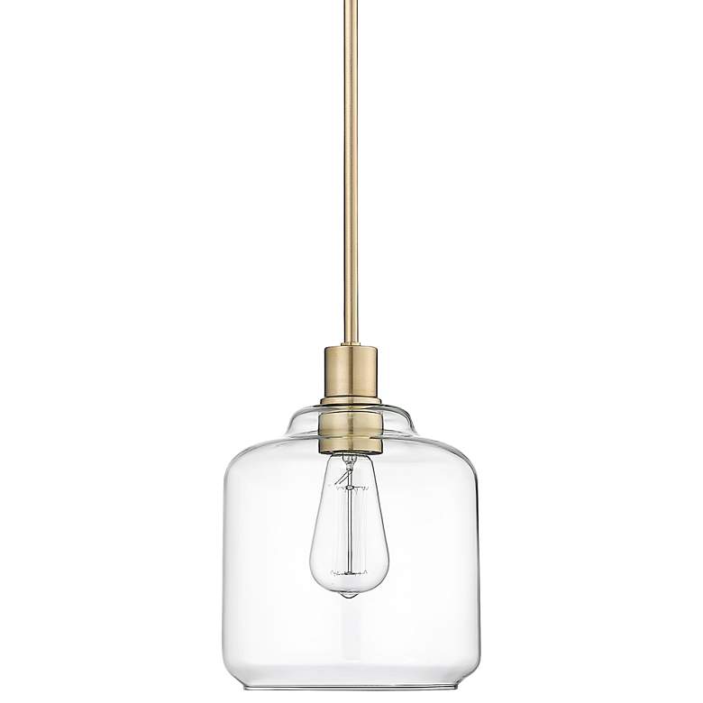 Image 1 Millennium Lighting Asheville 1 Light Mini-Pendant Fixture Gold