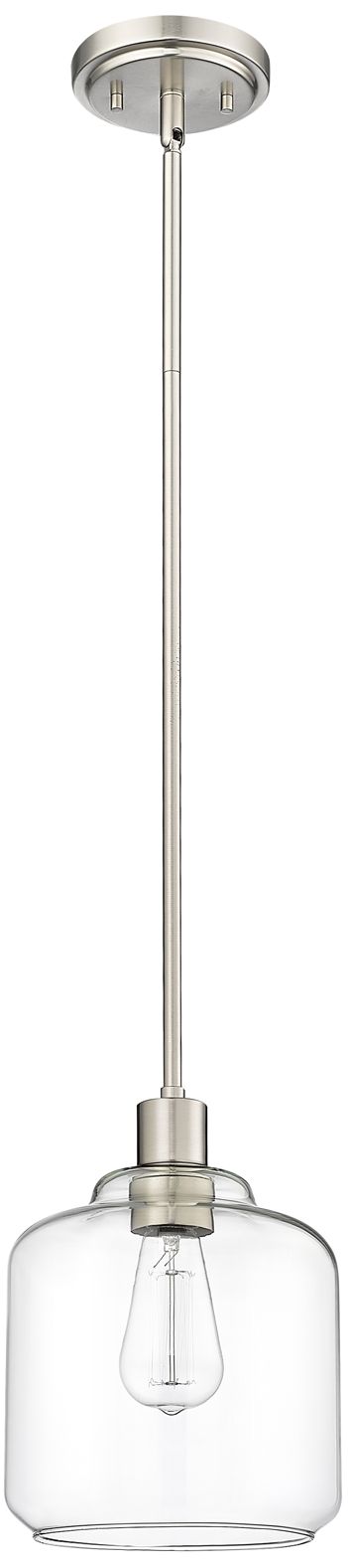 Image 2 Millennium Lighting Asheville 1 Light Mini-Pendant Fixture Nickel more views