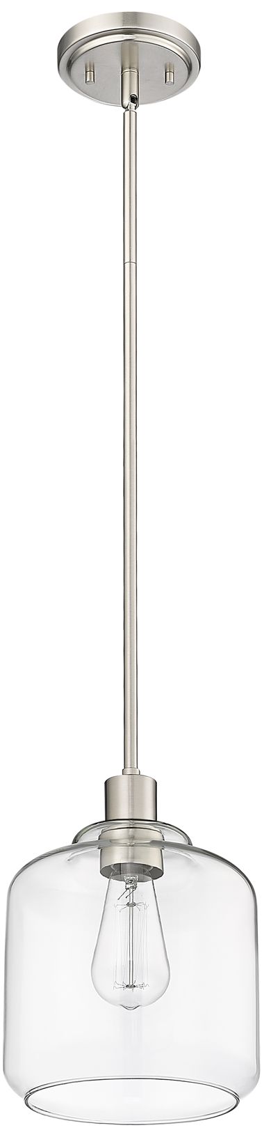 Image 3 Millennium Lighting Asheville 1 Light Mini-Pendant Fixture Nickel more views