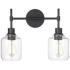 Millennium Lighting Asheville 2 Light Vanity Fixture Black