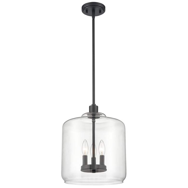 Image 1 Millennium Lighting Asheville 3 Light Pendant Fixture in Matte Black
