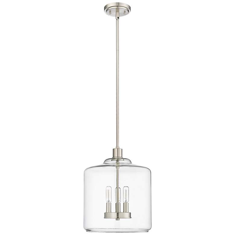 Image 1 Millennium Lighting Asheville 3 Light Pendant Fixture Nickel