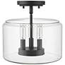 4_Millennium Lighting Asheville 3 Light Semi-Flush Ceiling Mount Black more views