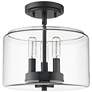 6_Millennium Lighting Asheville 3 Light Semi-Flush Ceiling Mount Black more views