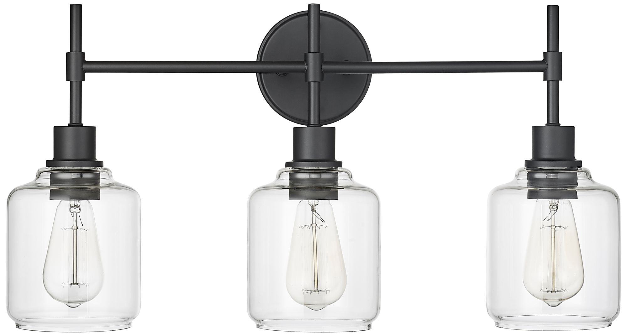 Millennium Lighting Asheville 3 Light Vanity Fixture Black 6583A