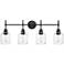 Millennium Lighting Asheville 4 Light Vanity Fixture Black