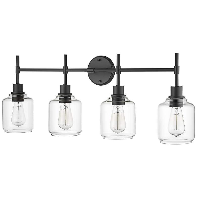 Image 4 Millennium Lighting Asheville 4 Light Vanity Fixture Black more views