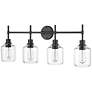 4_Millennium Lighting Asheville 4 Light Vanity Fixture Black more views