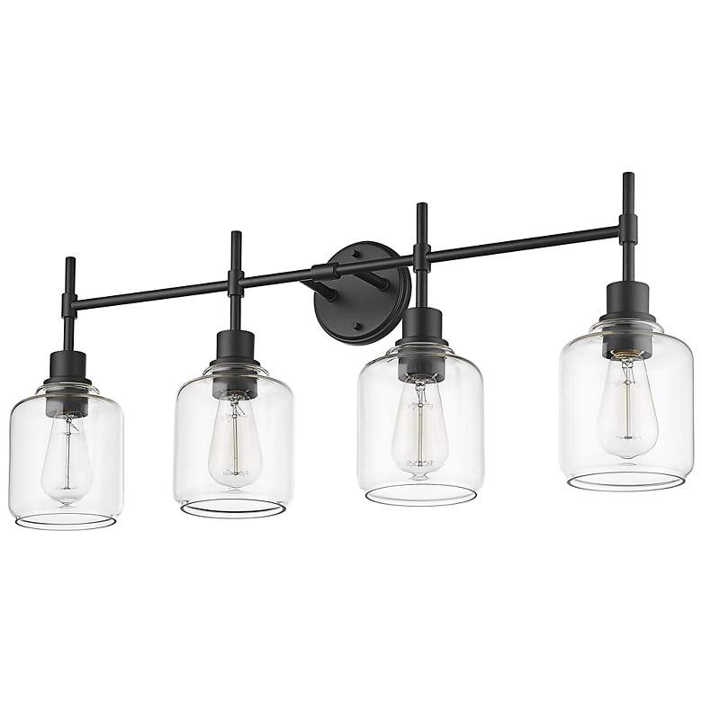 Image 6 Millennium Lighting Asheville 4 Light Vanity Fixture Black more views