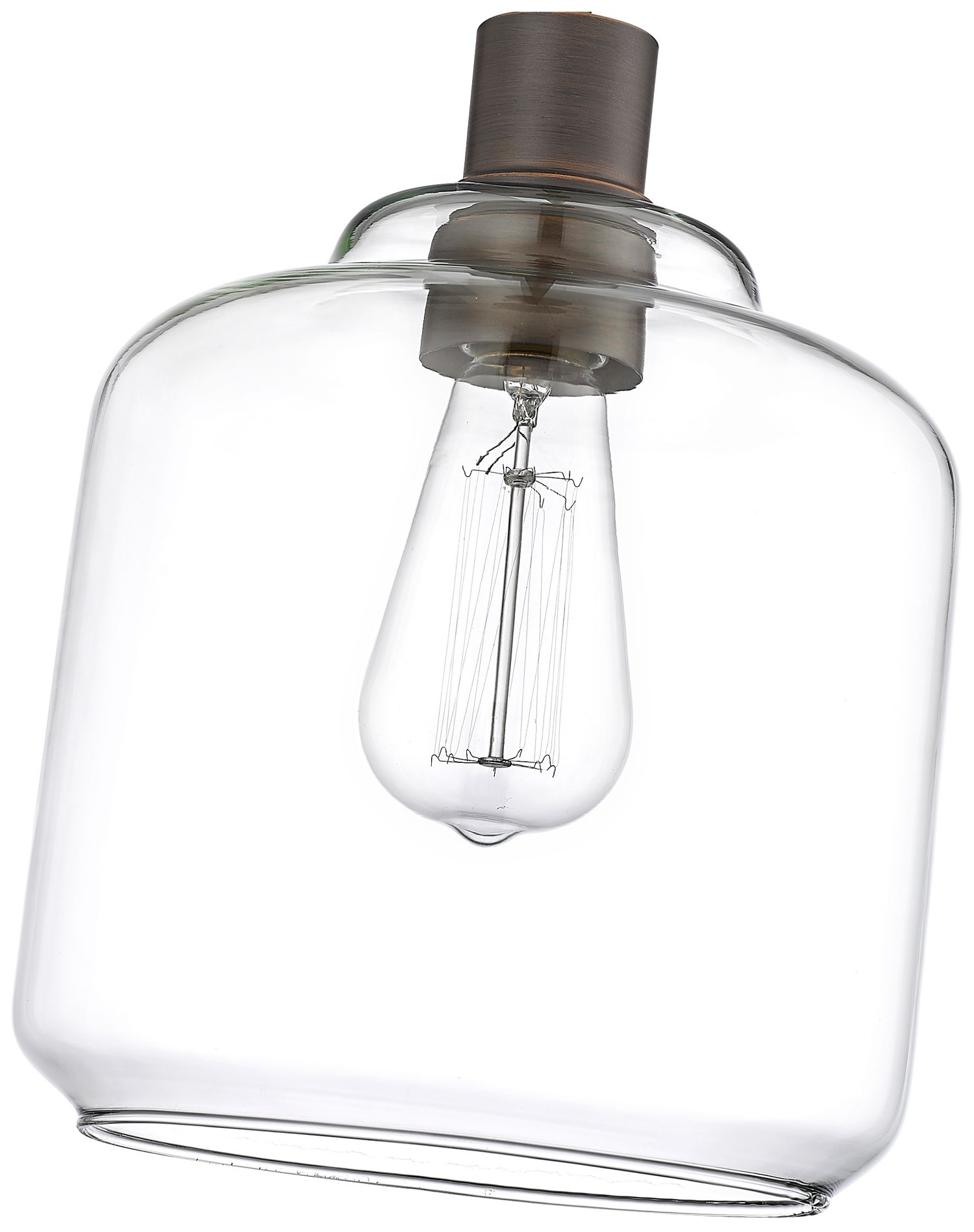 Image 5 Millennium Lighting Asheville 8" Wide Bronze Clear Glass Mini-Pendant more views