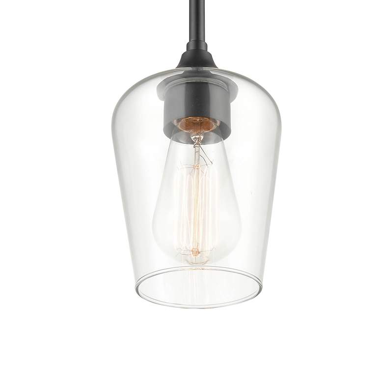 Image 2 Millennium Lighting Ashford 1 Light 5" Mini-Pendant Fixture Matte Blac more views
