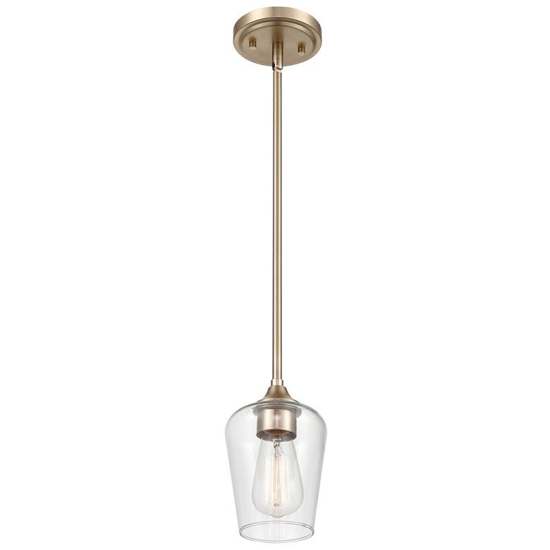 Image 1 Millennium Lighting Ashford 1 Light Mini-Pendant Fixture Gold