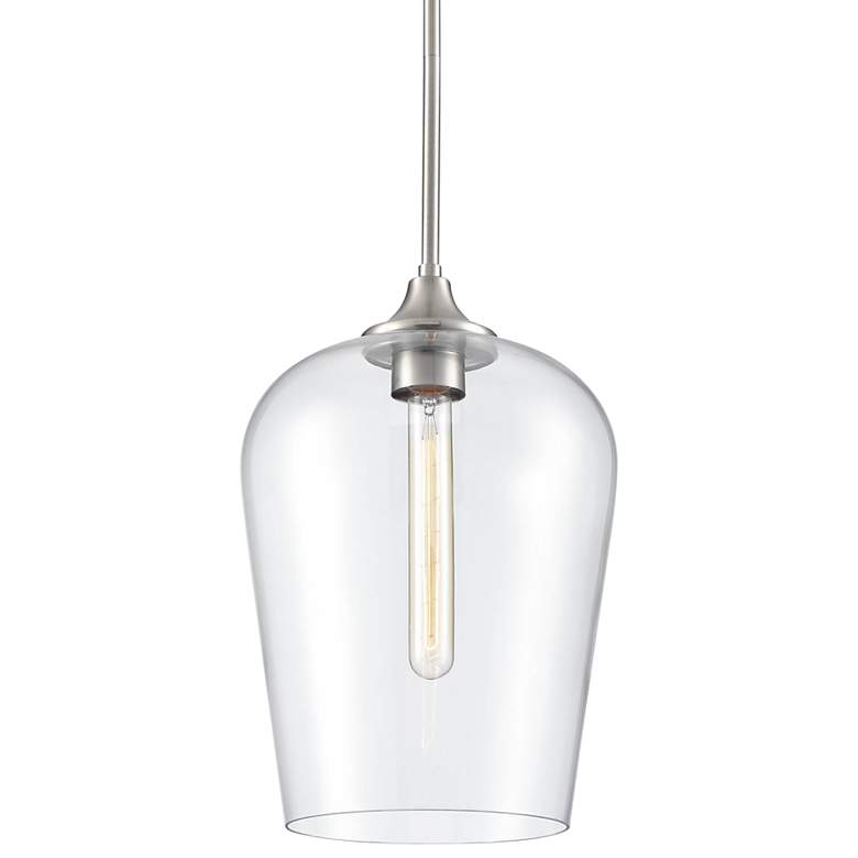 Image 1 Millennium Lighting Ashford 1-Light Mini-Pendant in Brushed Nickel