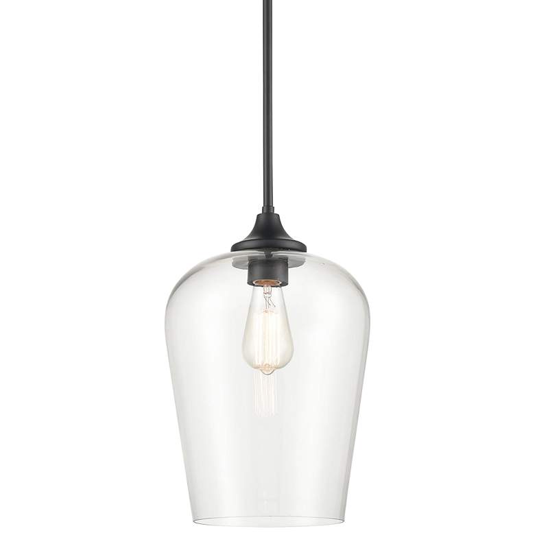Image 1 Millennium Lighting Ashford 1-Light Mini-Pendant in Matte Black