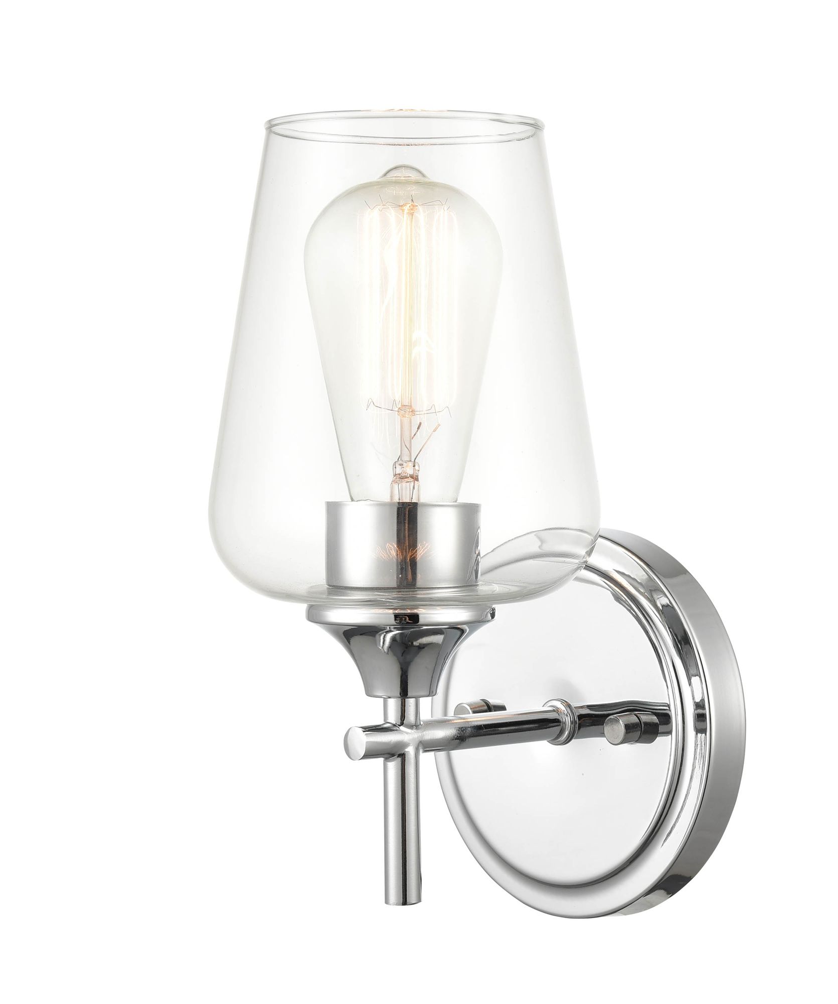 Image 2 Millennium Lighting Ashford 1 Light Wall Sconce in Chrome more views