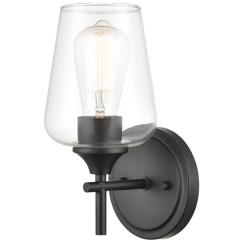 Image 1 Millennium Lighting Ashford 1 Light Wall Sconce in Matte Black