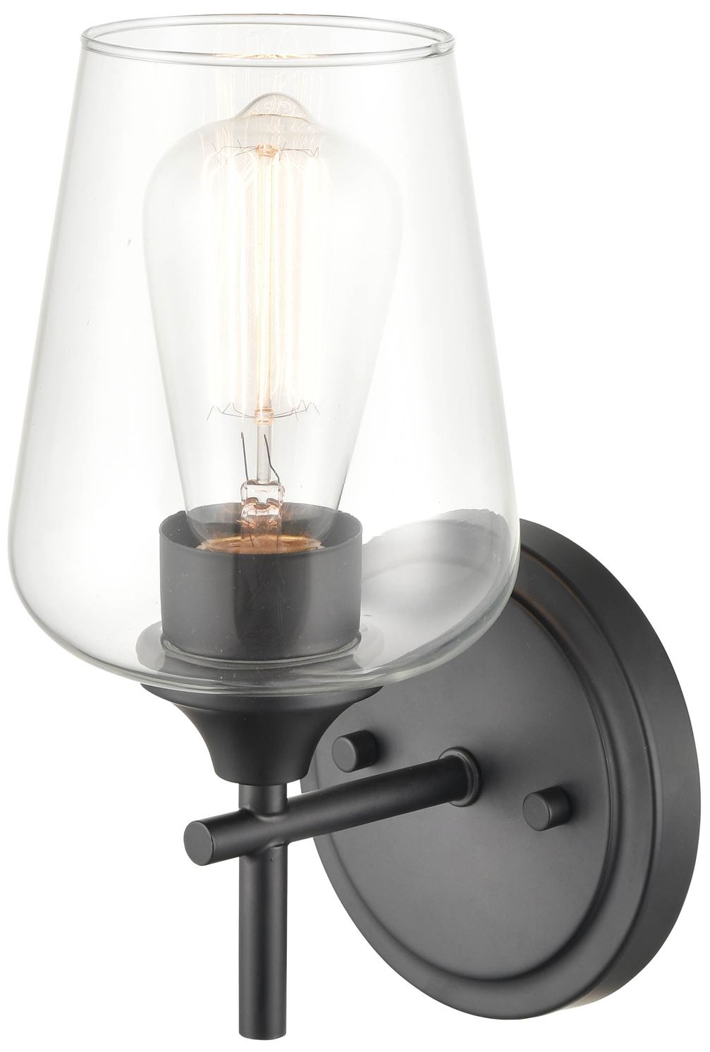 Image 3 Millennium Lighting Ashford 1 Light Wall Sconce in Matte Black more views