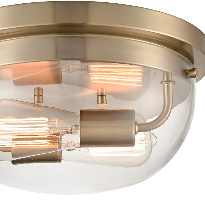 Image 4 Millennium Lighting Ashford 2 Light 13" Flush Mount Fixture Modern Gold more views
