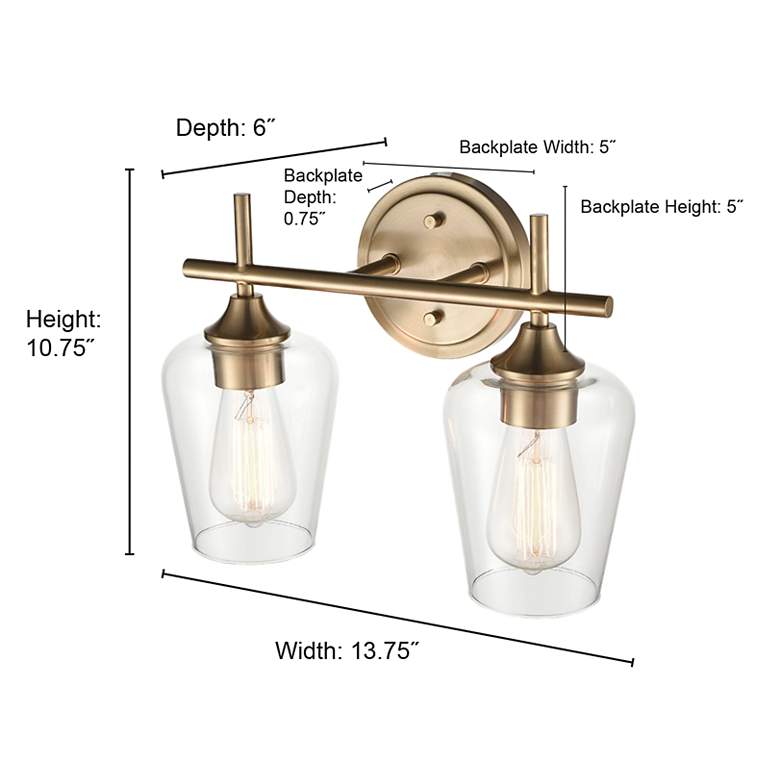 Image 5 Millennium Lighting Ashford 2 Light Vanity Fixture more views
