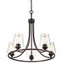 2_Millennium Lighting Ashford 25" Rubbed Bronze 5-Light Ring Chandelier