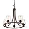 Millennium Lighting Ashford 25" Rubbed Bronze 5-Light Ring Chandelier