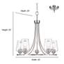 5_Millennium Lighting Ashford 25" Rubbed Bronze 5-Light Ring Chandelier more views