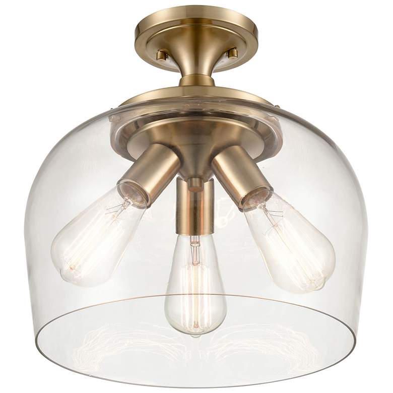 Image 1 Millennium Lighting Ashford 3 Light Semi-Flush Mount Modern Gold