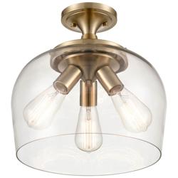 Millennium Lighting Ashford 3 Light Semi-Flush Mount Modern Gold