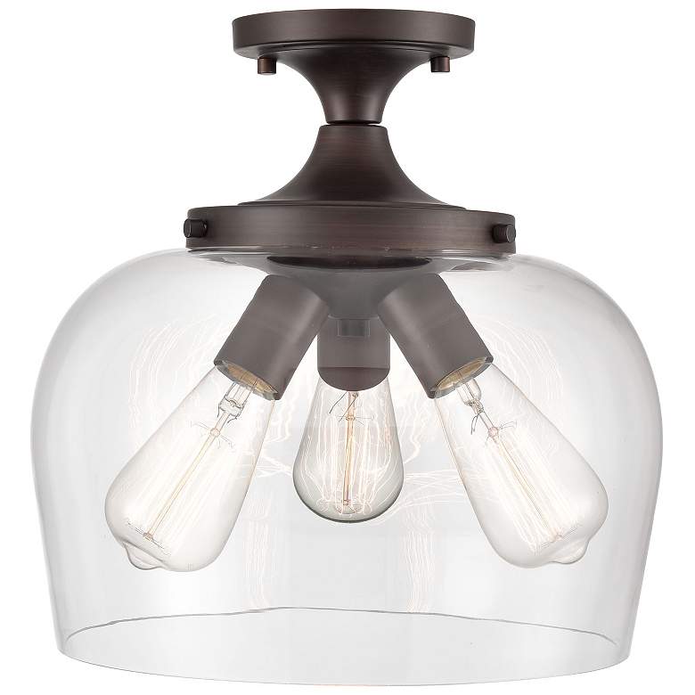 Image 3 Millennium Lighting Ashford 3 Light Semi-Flushmount Light more views