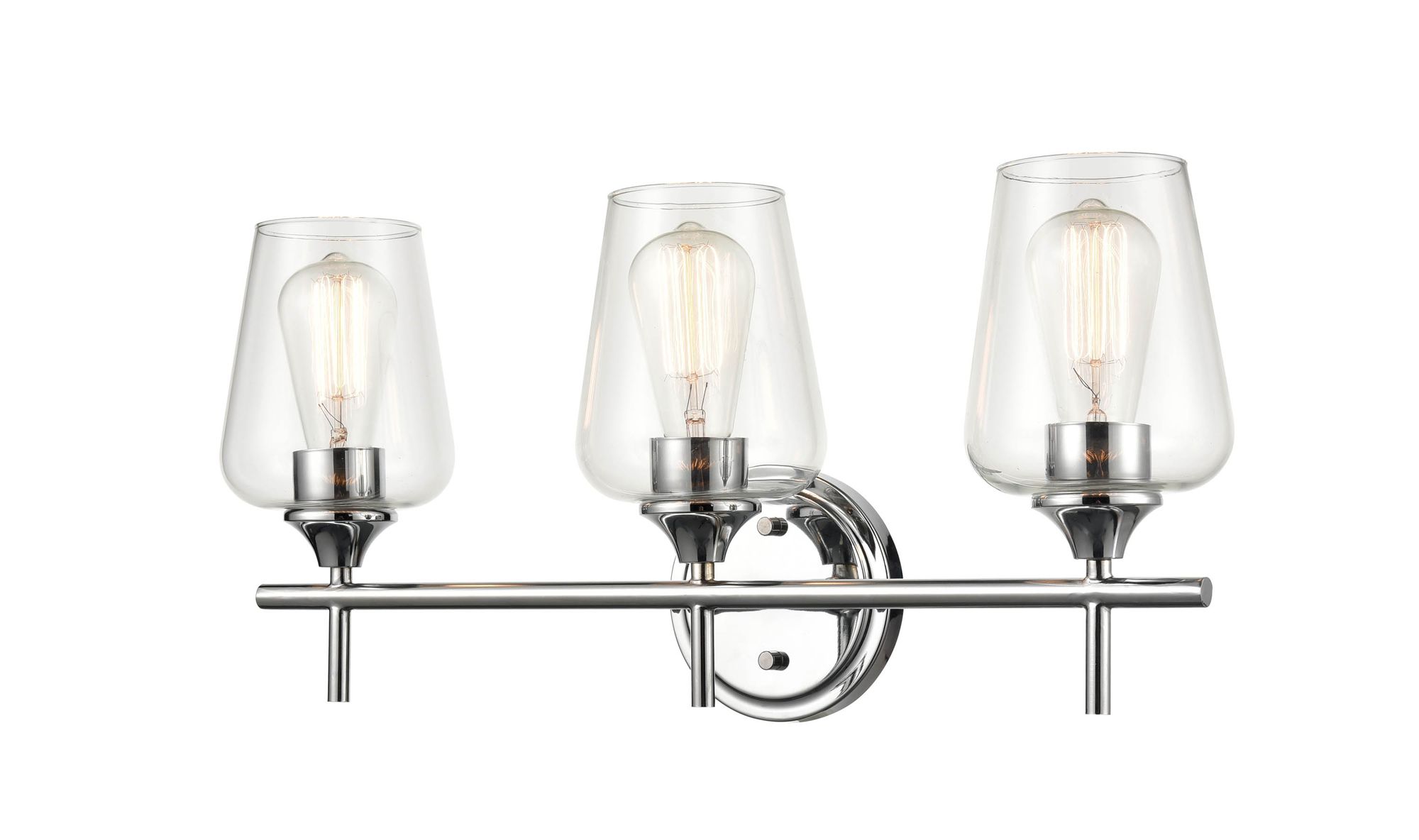 Image 3 Millennium Lighting Ashford 3 Light Vanity Fixture in Chrome more views