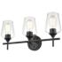 Millennium Lighting Ashford 3 Light Vanity Fixture Matte Black